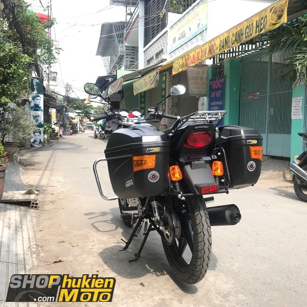 Thùng SH29 Metal Black gắn xe Suzuki EN125  THÙNG MOTO SHAD  THUNGSHADCOM