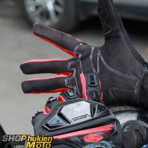  Găng tay dài ngón scoyco MC24 (đỏ/đen)
