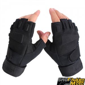 Găng tay Black HAWK CỤT Ngón (đen nhám) (Size: M/L/XL)