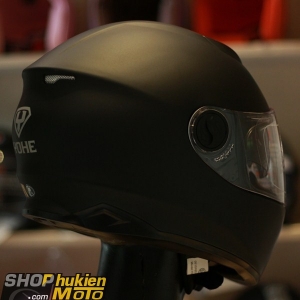 Mũ bảo hiểm Fullface YOHE 965 2 kính (đen nhám) (Size: S/M/L/XL)